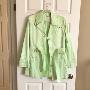 Ellabee brand celery green rain jacket.  Colour is very pretty!